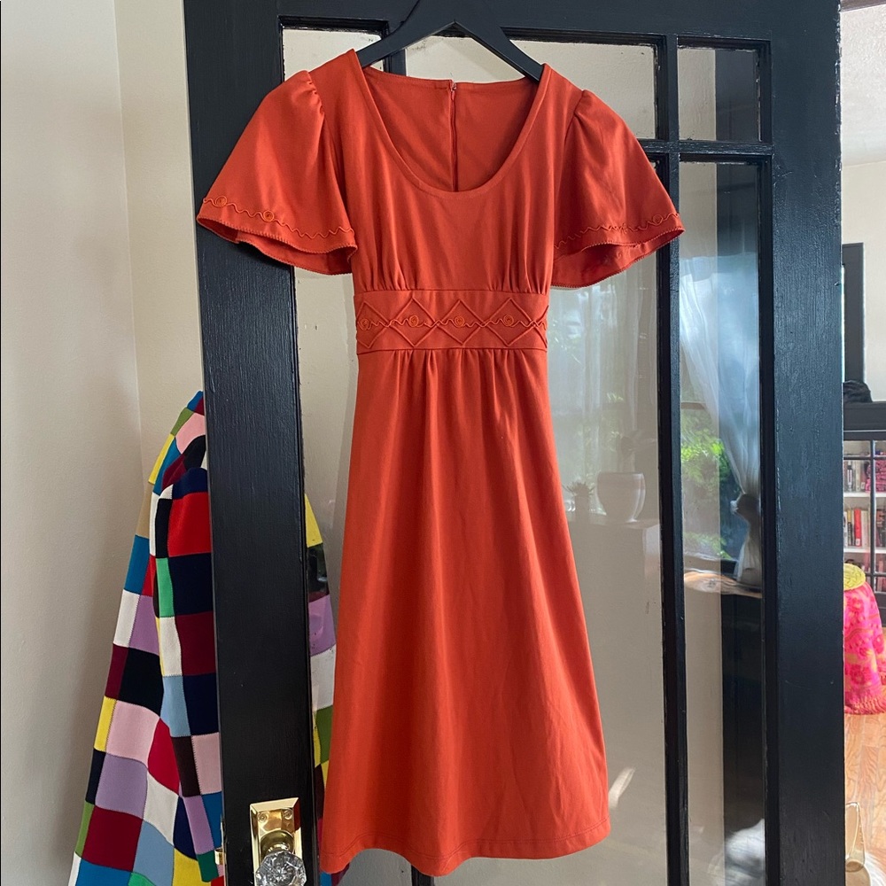 Vintage orange dress